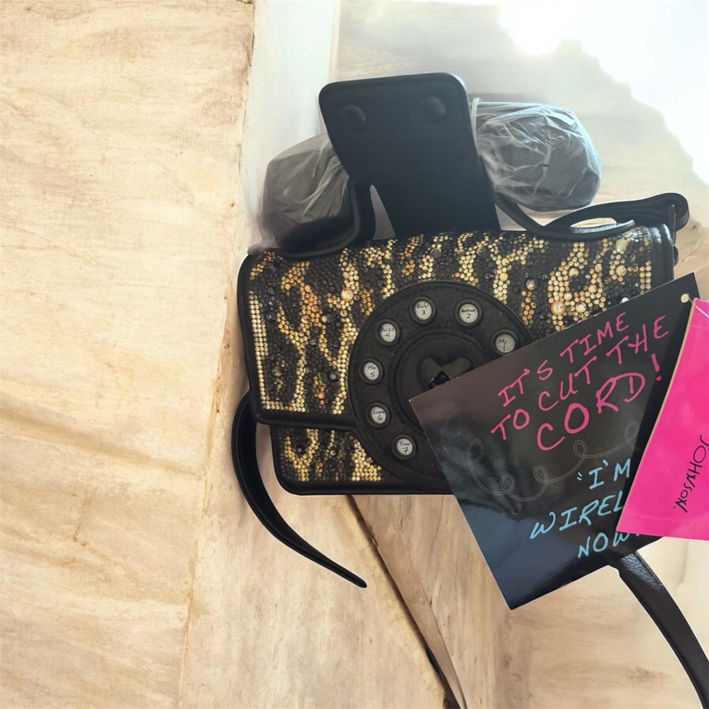 Betsey Johnson Retro Telephone Handset 
New With Tags